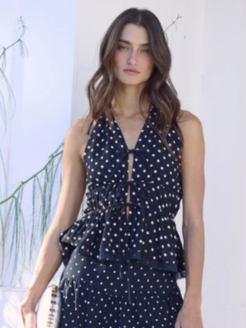 BRAND NEW Tie Front Halter Top
